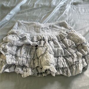 American Eagle Outfitters light blue Bubble Mini Skirt